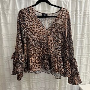 Never Worn Leopard Blouse